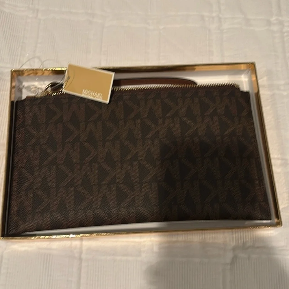 Michael Kors LG zip clutch wrstlt